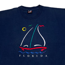 Load image into Gallery viewer, FOTL “Florida” Embroidered Souvenir Nautical T-Shirt