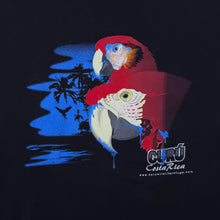 Load image into Gallery viewer, Vintage Curu Costa Rica Parrot Wildlife Tourist Graphic Black T-Shirt