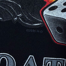 Load image into Gallery viewer, Vintage Harley Davidson Motorcycles (2006) "Qatar" Biker Tourist Graphic Black T-Shirt