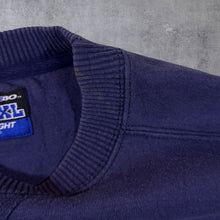Load image into Gallery viewer, Vintage Starter Heavyweight Made In Mexico Navy Blue Distressed Sweatshirt