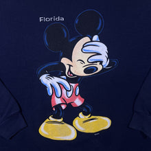 Load image into Gallery viewer, Tultex DISNEY “Florida” Mickey Mouse Souvenir Spellout Graphic Crewneck Sweatshirt