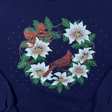 Load image into Gallery viewer, Vintage 90’s Floral Flower Wreath Bird Nature Graphic Double Collared Sweatshirt