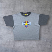 Load image into Gallery viewer, Vintage The Simpsons (2004) "Stupid Gravity" Homer TV Show Graphic Grey Cotton T-Shirt