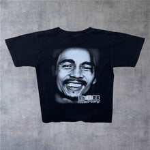 Load image into Gallery viewer, Vintage Bob Marley Rasta Reggae Tribute Music Band Black T-Shirt