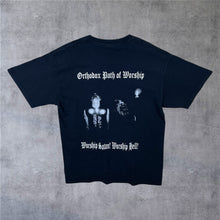 Load image into Gallery viewer, Forbidden Eye “Orthodox Path Of Worship” Heavy Black Metal Band T-Shirt
