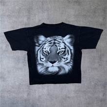 Load image into Gallery viewer, Vintage Hot-Ice Tiger Animal Nature Graphic Black T-Shirt