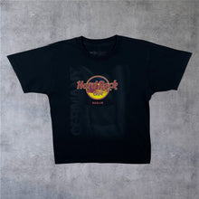 Load image into Gallery viewer, Hard Rock Cafe “Berlin” Souvenir Spellout Graphic Black T-Shirt
