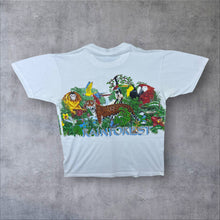 Load image into Gallery viewer, Vintage Jerzees Habitat (1991) "Rainforest" Banff Canada Wildlife Souvenir White T-Shirt