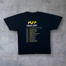Load image into Gallery viewer, Pur “Tour 2009” Graphic Spellout German Pop Rock Band Black T-Shirt
