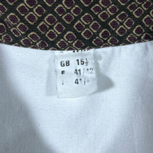 Load image into Gallery viewer, Vintage Patterned Trim White Cotton Short Sleeve Button Shirt