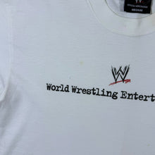 Load image into Gallery viewer, Vintage WWE "World Wrestling Entertainment" Spellout Graphic White T-Shirt