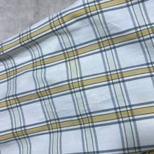 Load image into Gallery viewer, Hollister White Grey Yellow Western Plaid Check Popper Long Sleeve Shirt