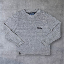 Load image into Gallery viewer, Early 00's Weird Fish Mini Logo Grey Heavy Cotton Macaroni Knit Sweatshirt