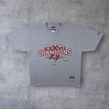 Load image into Gallery viewer, Reebok NFL Tampa Bay Buccaneers "Super Bowl XXXVII Champions" Football Grey T-Shirt