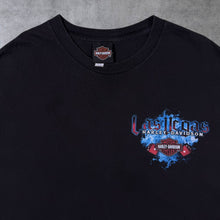 Load image into Gallery viewer, Harley Davidson Motorcycles "Las Vegas, Nevada" Biker Graphic Black T-Shirt