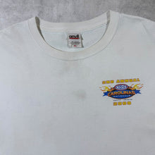 Load image into Gallery viewer, Anvil NHRA Carolinas Nationals (2009) Drag Racing Graphic White Distressed T-Shirt