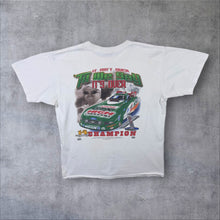 Load image into Gallery viewer, Vintage John Force (2007) "14 Time Champion" NHRA Drag Racing Distressed T-Shirt