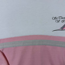 Load image into Gallery viewer, Vintage 90's St. Thomas Made In USA Tourist Graphic White Pink Sweatshirt