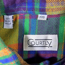 Load image into Gallery viewer, Vintage Courtly Multi Colour Plaid Check Button-Down Long Sleeve Cotton Flannel Shirt