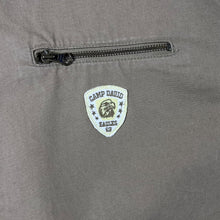 Load image into Gallery viewer, Vintage Camp David Brown Cream Colour Block Workwear Style Zip Bomber Jacket