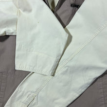 Load image into Gallery viewer, Vintage Camp David Brown Cream Colour Block Workwear Style Zip Bomber Jacket