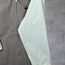 Load image into Gallery viewer, Vintage Camp David Brown Cream Colour Block Workwear Style Zip Bomber Jacket