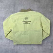 Load image into Gallery viewer, Vintage Camp David Brown Cream Colour Block Workwear Style Zip Bomber Jacket