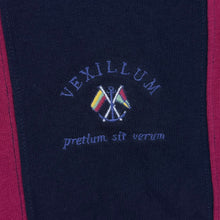 Load image into Gallery viewer, Vintage St Michael Marks & Spencer Colour Block Navy Burgundy Long Sleeve Polo Shirt