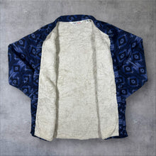 Load image into Gallery viewer, Vintage Cumberland Outfitters Native American Patterned Blue Fleece Lined Flannel Shirt