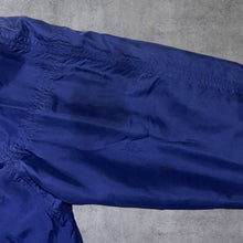 Load image into Gallery viewer, Vintage 90's Reine Seide 100% Silk Blue Lightweight Zip Bomber Jacket