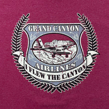 Load image into Gallery viewer, Grand Canyon Airlines "I Flew The Canyon" USA Tourist Souvenir Graphic Red T-Shirt