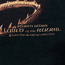 Load image into Gallery viewer, Vintage Alchemy Gothic (2002) "Storm Rider" Goth Fantasy Dragon Graphic Black T-Shirt