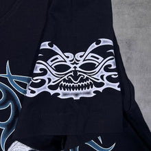 Load image into Gallery viewer, Early 00's Rock Eagle Goth Tribal Skull Pentagram Graphic Black T-Shirt