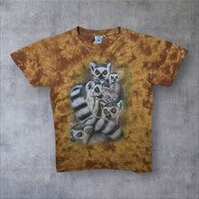 Load image into Gallery viewer, Vintage Eravan Lemur Animal Wildlife Graphic Orange Brown Tie Dye T-Shirt