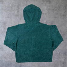 Load image into Gallery viewer, Vintage 90's L.L.Bean Mini Logo Snap Button Green Pullover Fleece Hoodie