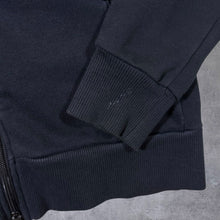 Load image into Gallery viewer, Nike Classic Embroidered Mini Swoosh Logo Black Full Zip Sweatshirt