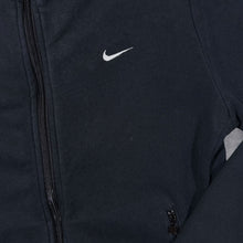Load image into Gallery viewer, Nike Classic Embroidered Mini Swoosh Logo Black Full Zip Sweatshirt