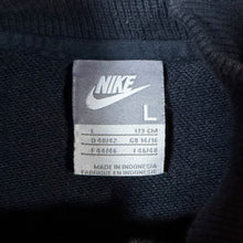 Load image into Gallery viewer, Nike Classic Embroidered Mini Swoosh Logo Black Full Zip Sweatshirt