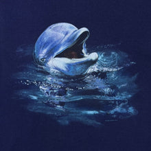 Load image into Gallery viewer, Vintage Harlequin Dolphin Animal Wildlife Graphic Navy Blue Sweatshirt