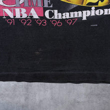 Load image into Gallery viewer, Vintage Pro Player NBA Chicago Bulls "5 Time Champions" Black Single Stitch T-Shirt