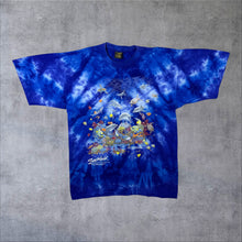 Load image into Gallery viewer, Vintage Churinga (1996) "Seaworld" Australia Ocean Wildlife Tourist Blue Tie Dye T-Shirt