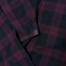 Load image into Gallery viewer, Lacoste "Regular Fit" Burgundy Black Plaid Check Long Sleeve Button-Down Shirt