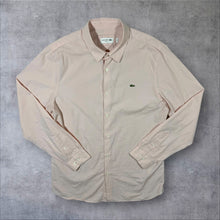 Load image into Gallery viewer, Lacoste "Slim Fit" Mini Logo Baby Pink Long Sleeve Cotton Shirt