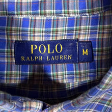 Load image into Gallery viewer, Polo Ralph Lauren Blue Multi Check Long Sleeve Button-Down Cotton Shirt