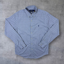 Load image into Gallery viewer, Polo Ralph Lauren "Classic Fit Performance" Blue Check Long Sleeve Button-Down Shirt