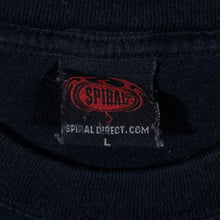 Load image into Gallery viewer, Spiral Direct Goth Wolf Dreamcatcher Moon Graphic Black T-Shirt