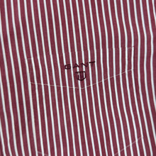 Load image into Gallery viewer, GANT "The Breton" Regular Fit Red White Striped Long Sleeve Button-Down Cotton Shirt