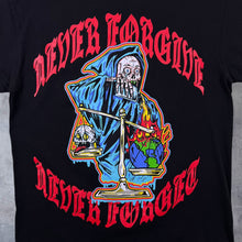 Load image into Gallery viewer, Broken Promises Co. "Never Forgive" Tattoo Goth Graphic Black T-Shirt