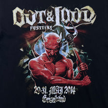 Load image into Gallery viewer, Out & Loud Festival (2014) Heavy Metal Hard Rock Music Band Graphic Black T-Shirt