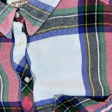 Load image into Gallery viewer, Arizona Jeans Co. "Boyfriend Fit" Multi Plaid Check Long Sleeve Flannel Shirt